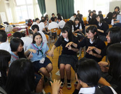 台湾の生徒と交流