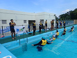 足立区立中川北小学校の教諭２１人を対象に実施した昨年度の研修会