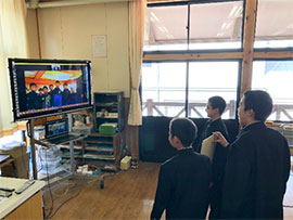 小学校6年生と中学校1年生が交流