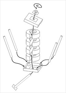 同製品の組み立てイメージ図