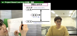 オンデマンド講義｢学生のビジョン力と課題解決力を引き出す対話シーン｣の一場面より