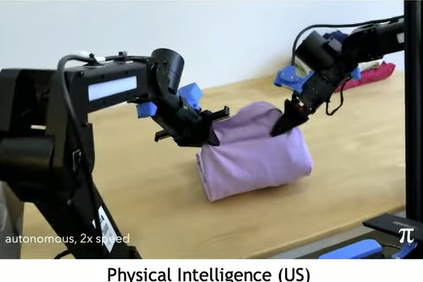 洗濯物をたたむロボット