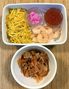 手順１　ちらし寿司の材料