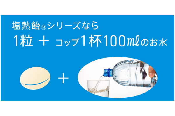汗で失った電解質をサプリをかんで吸収～塩分補給サプリ