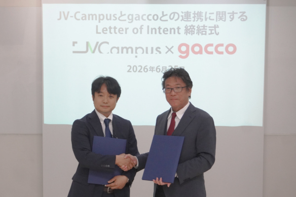 JV-Campus×gacco、デジタルバッジやコンテンツ共同開発で連携　教育DXと学術知の国際展開を加速