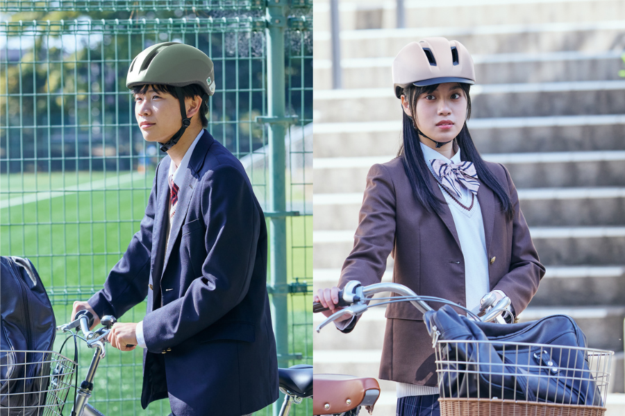 高校生と共同開発の自転車ヘルメット オージーケーカブトが限定２色を販売