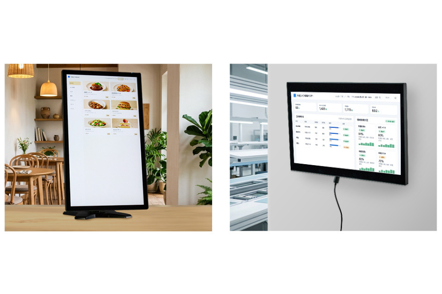 エプソン、タッチパネル液晶一体型PCにコンパクトタイプ（縦画面）と壁掛けタイプを追加