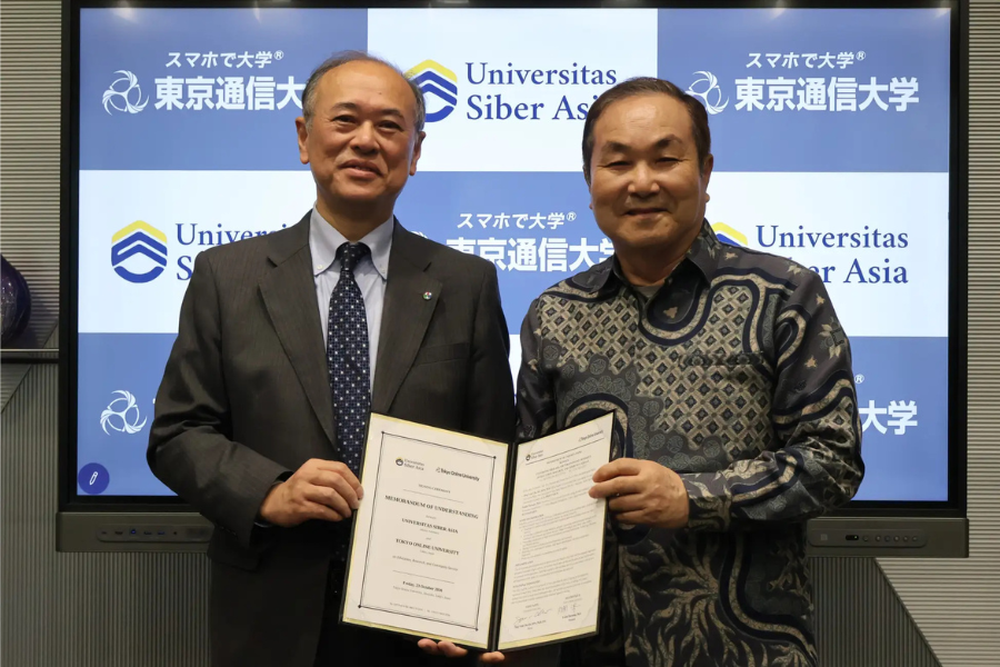 東京通信大、インドネシアのサイバーアジア大学とMOU締結 オンライン教育の国際連携を推進